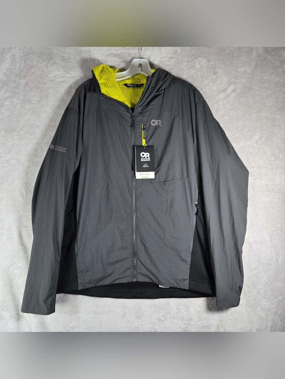 Outdoor Research Deviator Hoodie Mens Size XL  Extra Large Jacket Storm Gray NWT